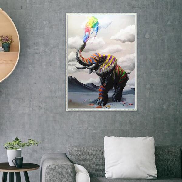 

Elephant Pattern Diamond Painting Without Frame, Multicolor