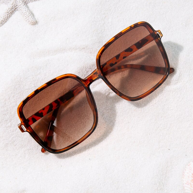 

Square Frame Sunglasses, Brown