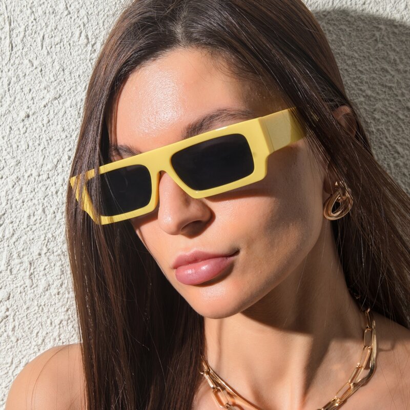 

Rectangle Frame Sunglasses, Multicolor