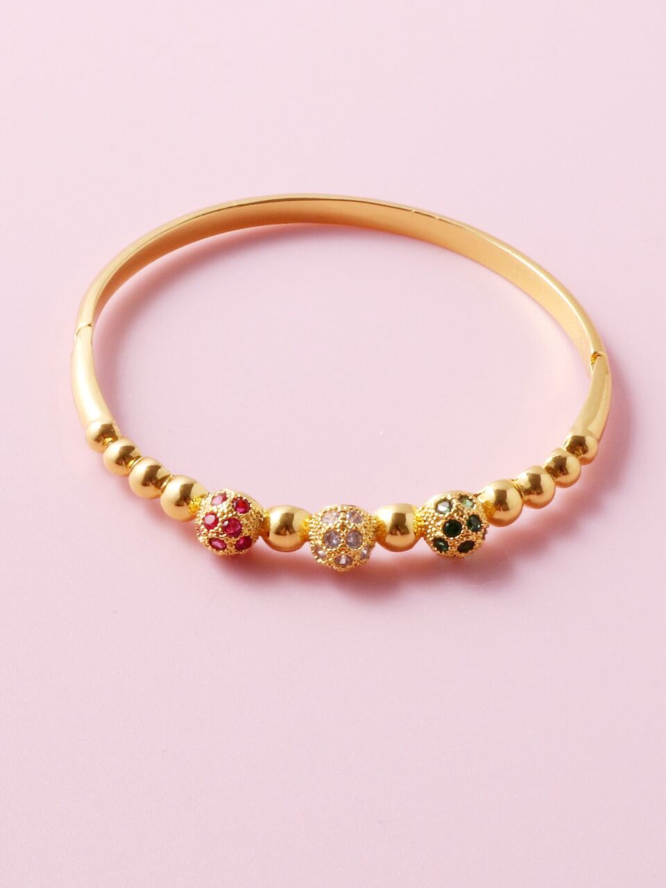Cubic Zirconia Decor  Bangle