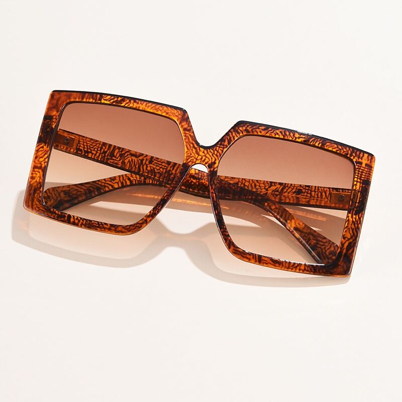 

Square Frame Sunglasses, Brown