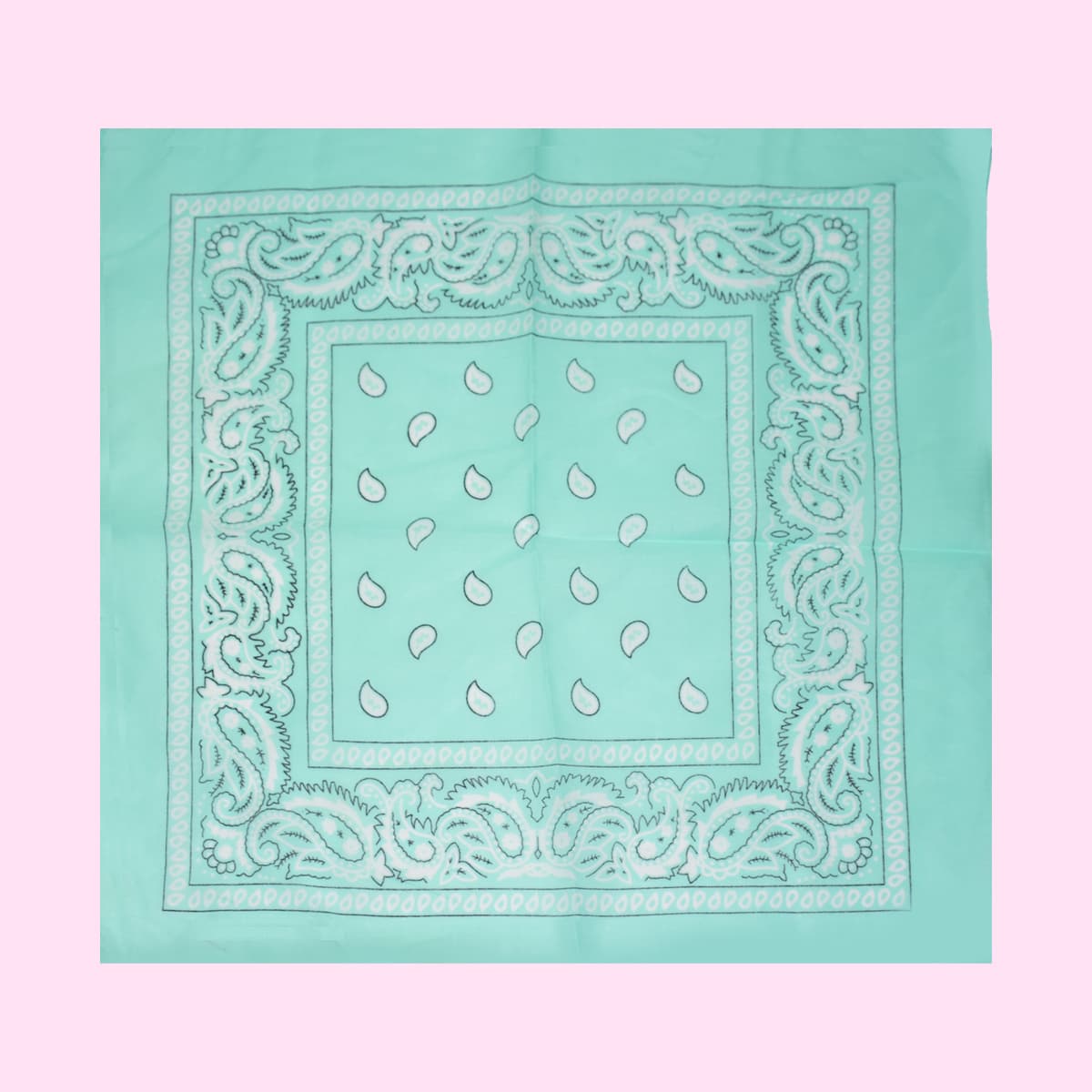 

Paisley Print Bandana, Green