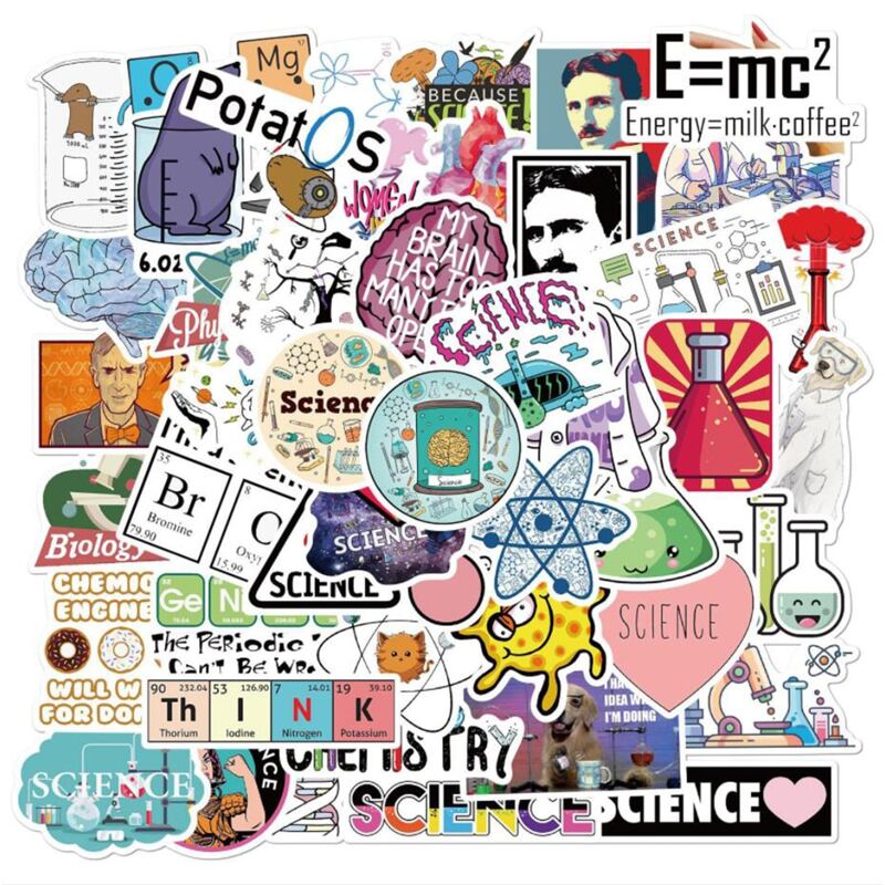 

50pcs Physical Pattern Sticker, Multicolor