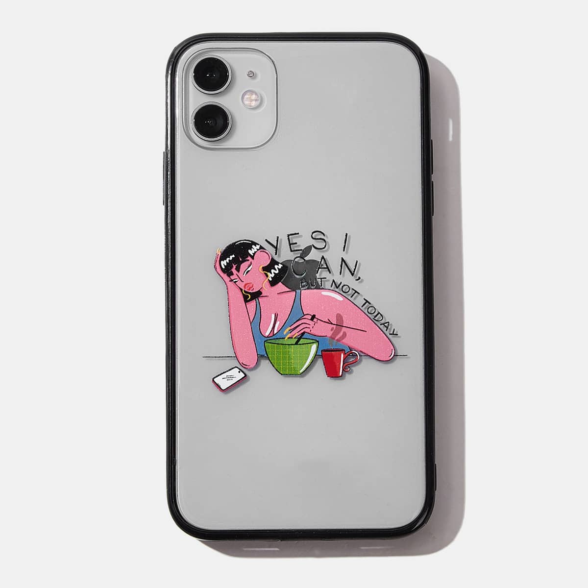 

ROMWE X Habito.cr-2024.3.2 Figure Clear Phone Case, Multicolor