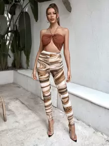 SHEIN Unity Xà cạp Đá hoa Giải trí - Nhiều màu - Xem 3