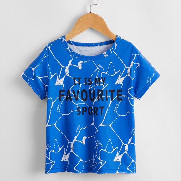 

Toddler Boys Slogan Graphic Tee, Blue