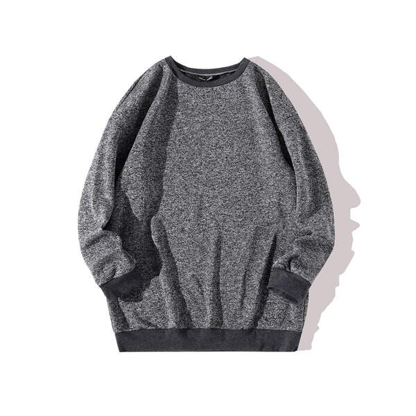

1pc Thermal Space Dye Sweatshirt, Grey