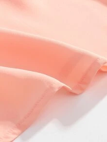 Top de tirantes con ribete de encaje - Rosa coral - Ver 7