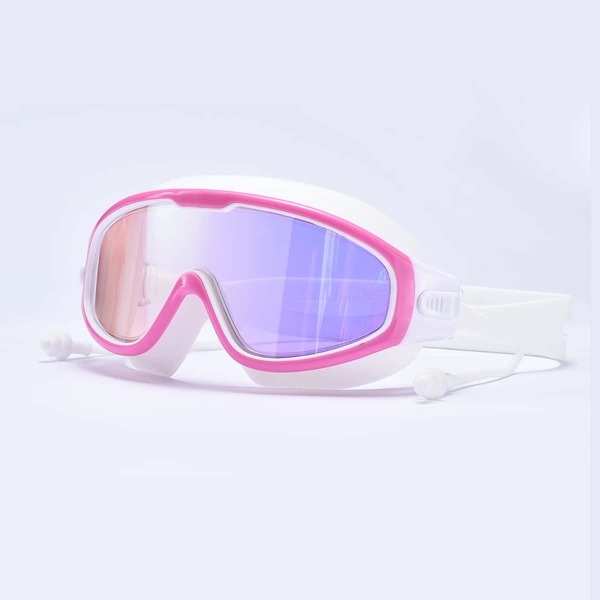 

Waterproof Swimming Goggles With Earplugs, Pink