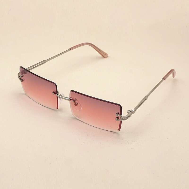 

Rectangle Frame Sunglasses, Mauve purple