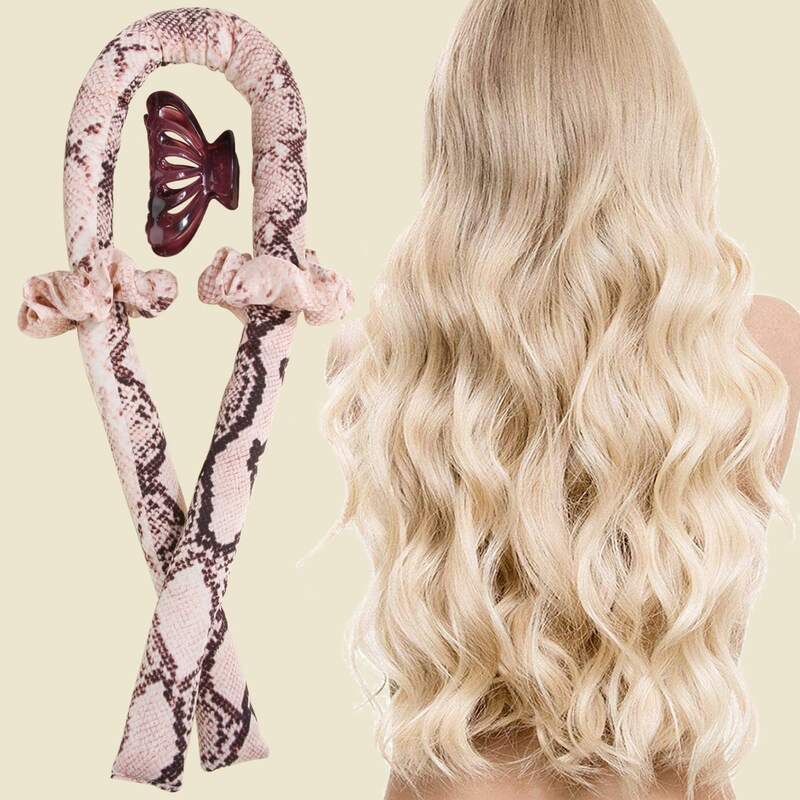 

4pcs Snakeskin Print Hair Accessory Set, Multicolor