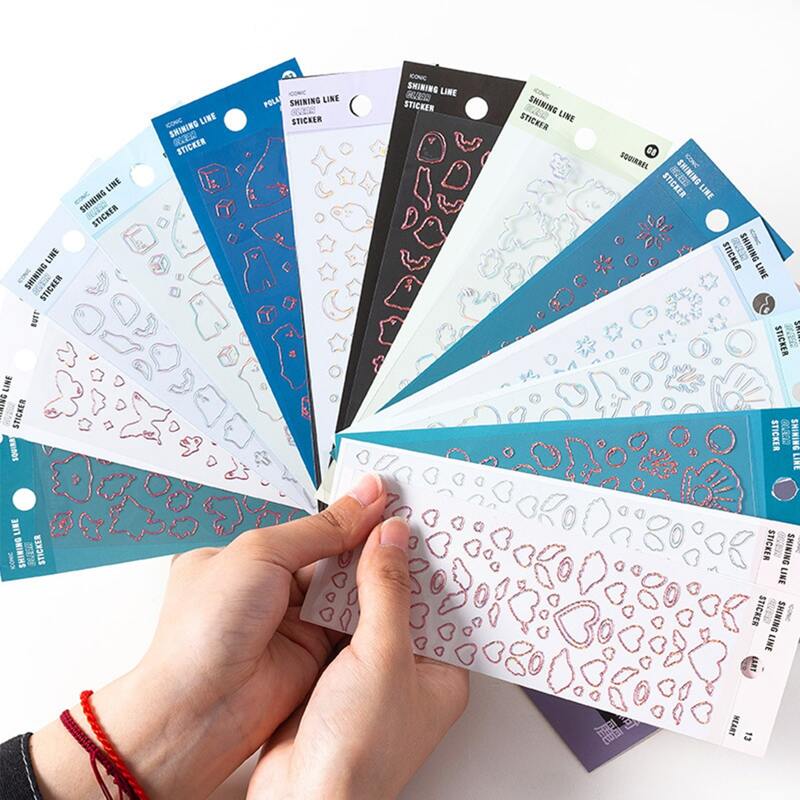 

1sheet Random Geo Sticker, Multicolor
