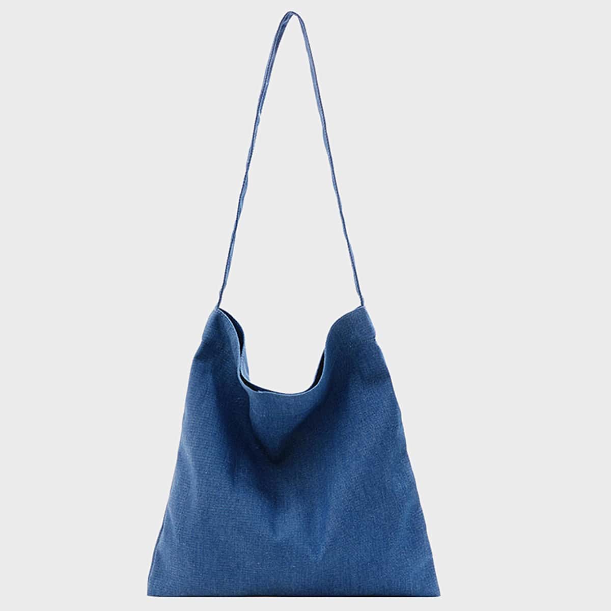 

Solid Shoulder Bag, Blue
