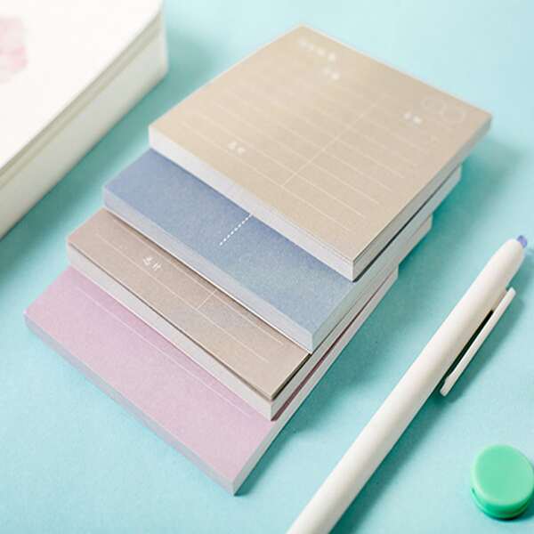 

1pc Random Sticky Note, Multicolor