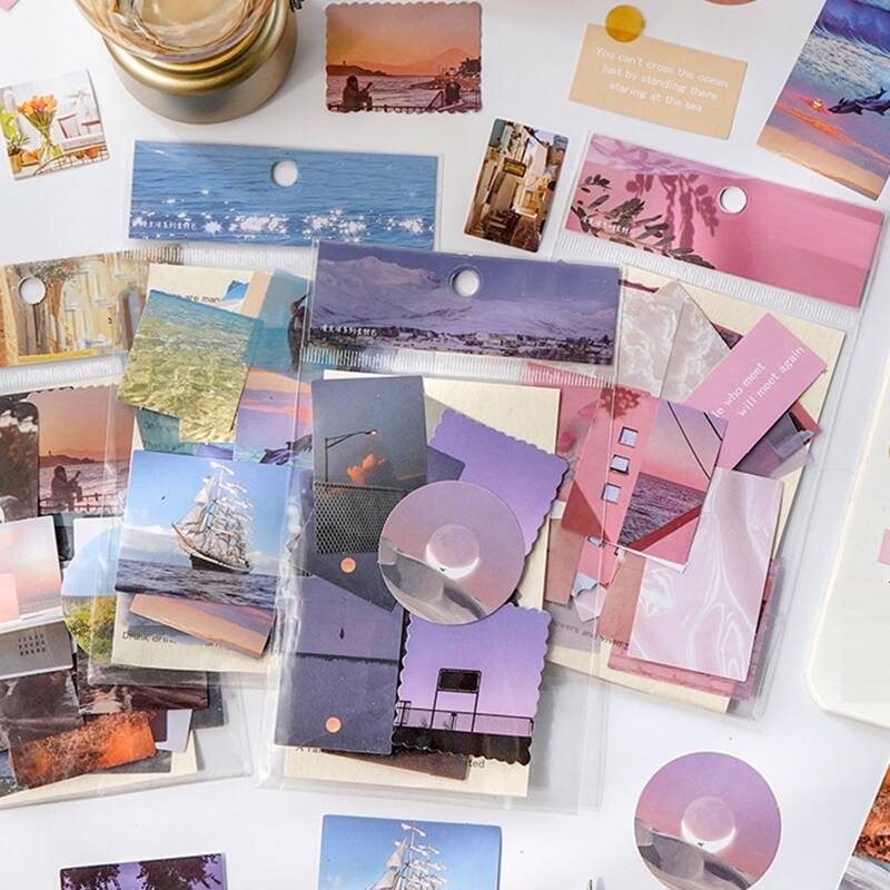 

41pcs Scenery Pattern Random Sticker, Multicolor