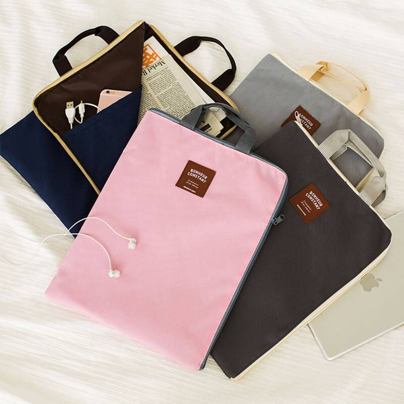 

1pc Portable Random File Bag, Multicolor