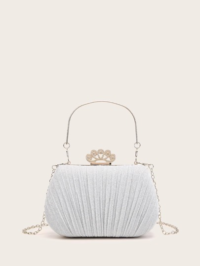 New Minimalist Chain Decor Clutch Bag