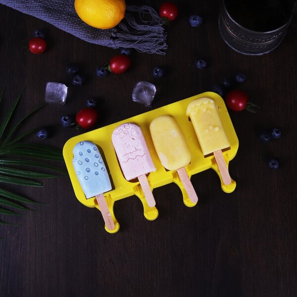 

1pc DIY Popsicle Mold, Yellow