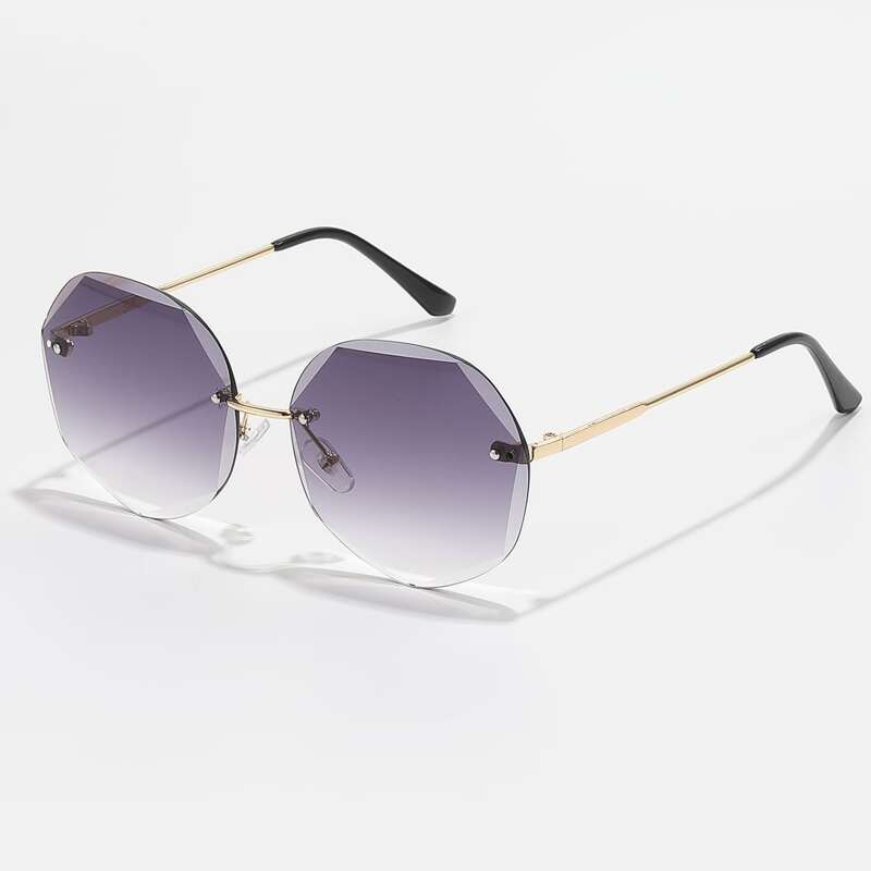 

Tinted Lens Rimless Sunglasses