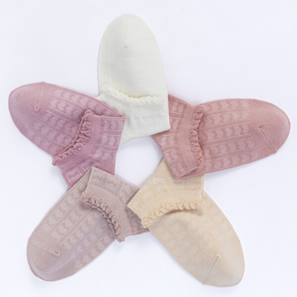 

5pairs Heart Pattern Socks, Multicolor