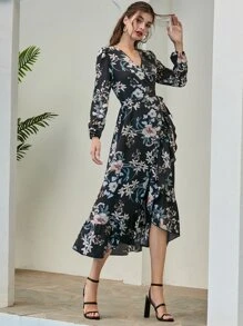 Modelyn Vestido Cinta Floral Casual - Multicolor - Ver 1