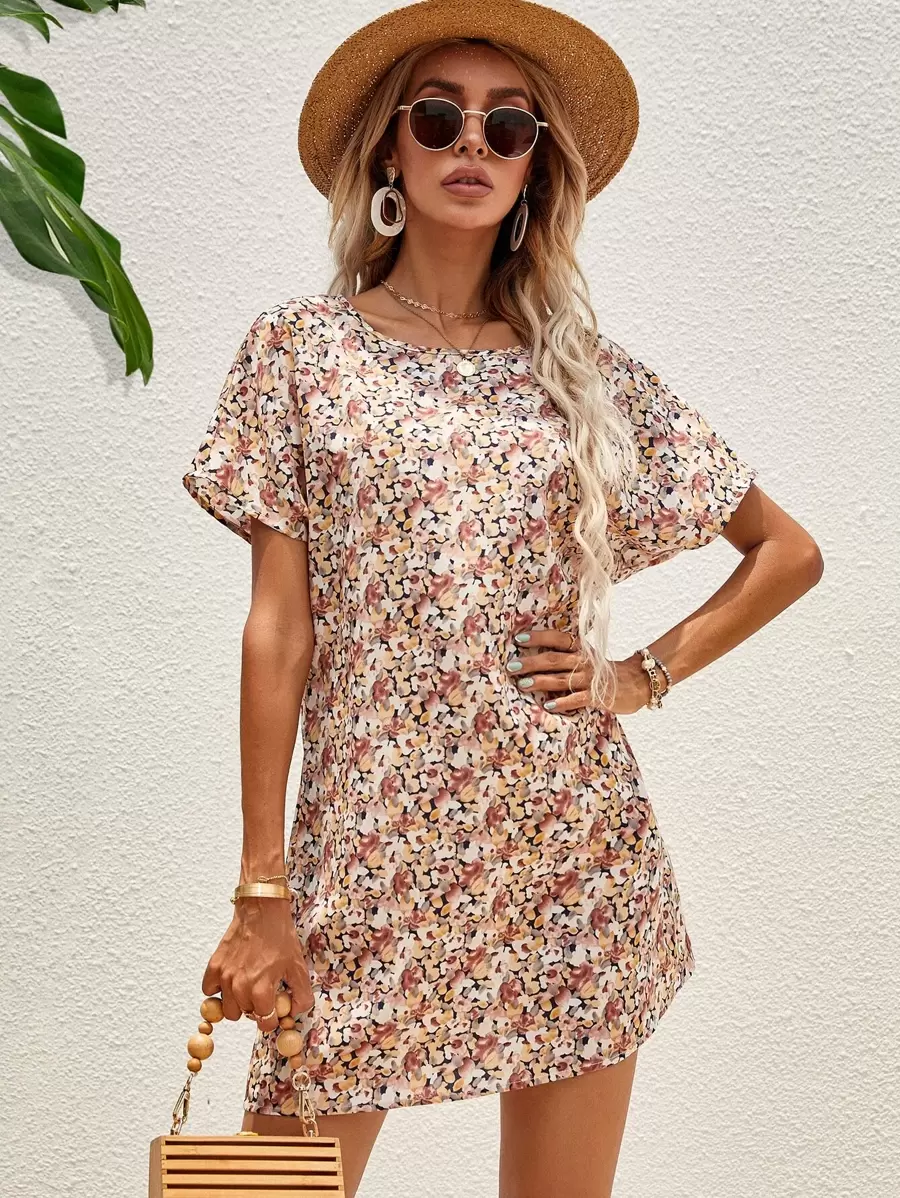 SHEIN LUNE Đầm Hoa Giải trí - Nhiều màu - Xem 1