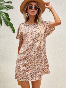 SHEIN LUNE Đầm Hoa Giải trí - Nhiều màu - Xem 3