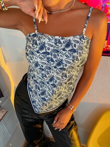 Áo hai dây Buộc lại Paisley Giải trí - Nhiều màu - Xem 4