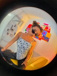 Áo hai dây Buộc lại Paisley Giải trí - Nhiều màu - Xem 5