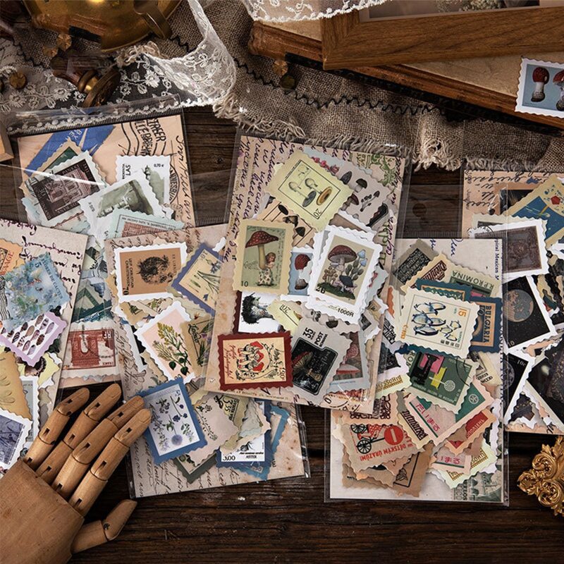 

46pcs Random Stamp Sticker, Multicolor