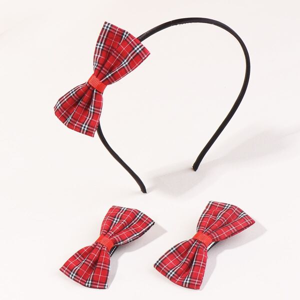 

3pcs Toddler Girls Bow Knot Hair Accessory, Multicolor