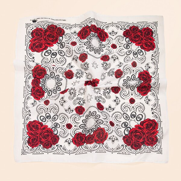 

Flower Print Bandana, Multicolor