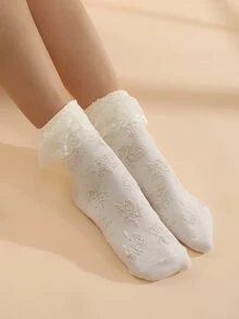 Calcetines Liso - Beis - Ver 2