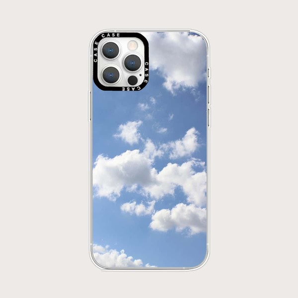

Sky Pattern Phone Case, Blue and white