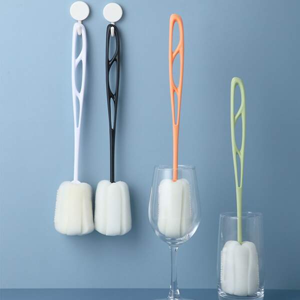 

1pc Random Long Handle Cleaning Sponge, Multicolor