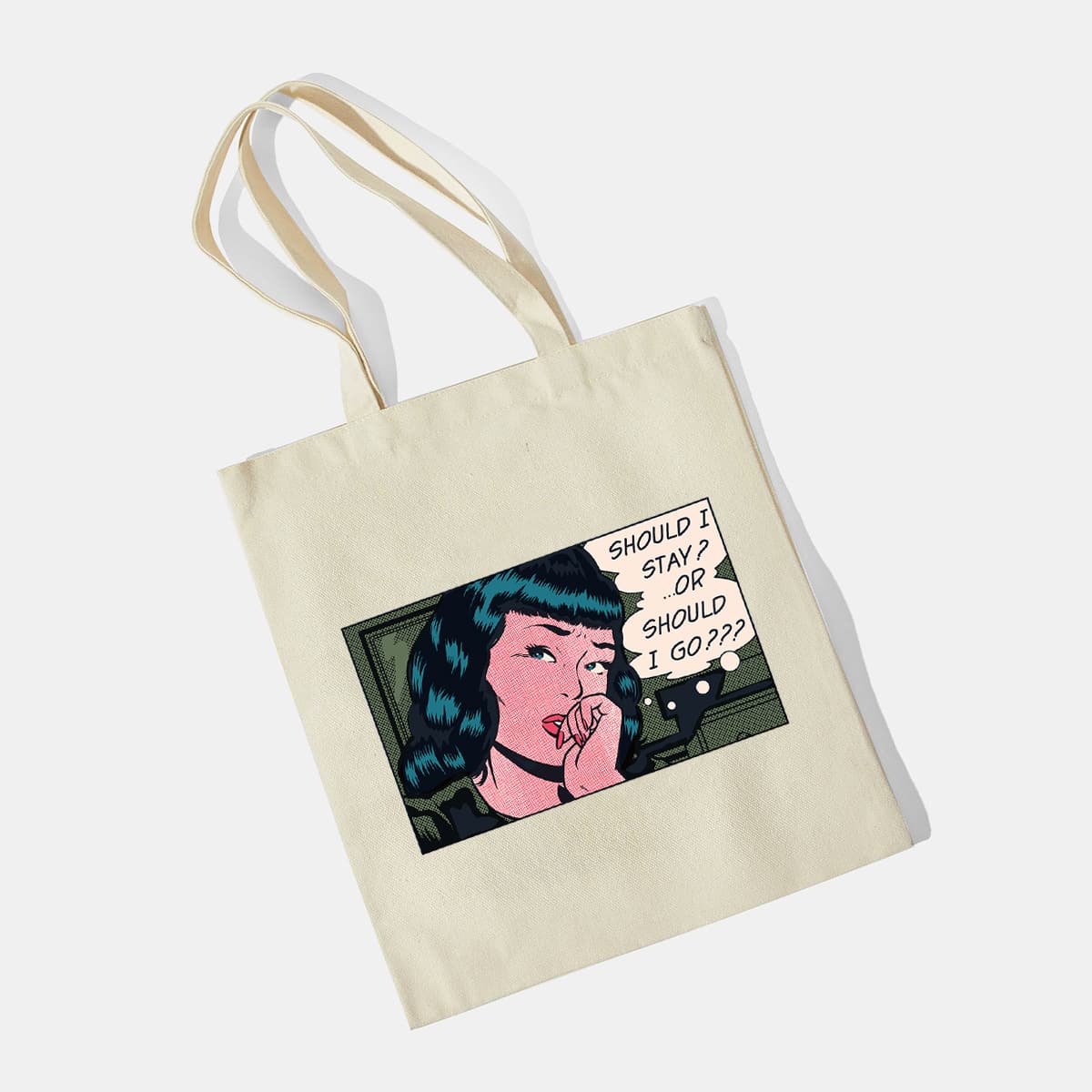 

ROMWE X Mathiole Figure Tote Bag, Beige