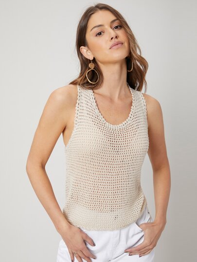 crochet top shein