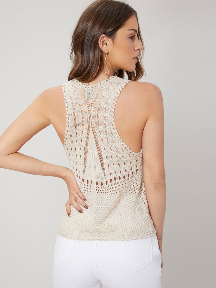 crochet top shein