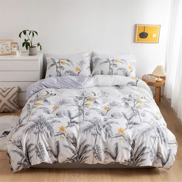 

Tree Print Duvet Cover Set Without Filler, Multicolor