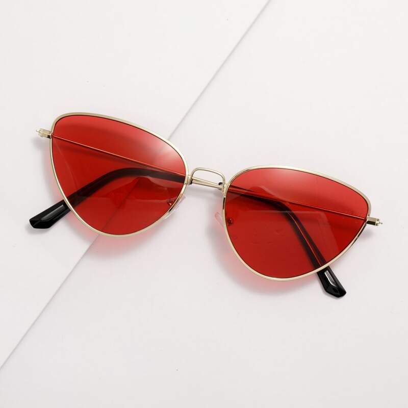 

Guys Metal Frame Sunglasses, Red