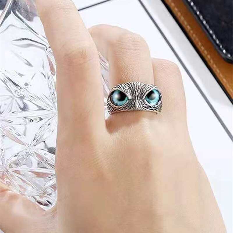 

Owl Design Ring, Silver