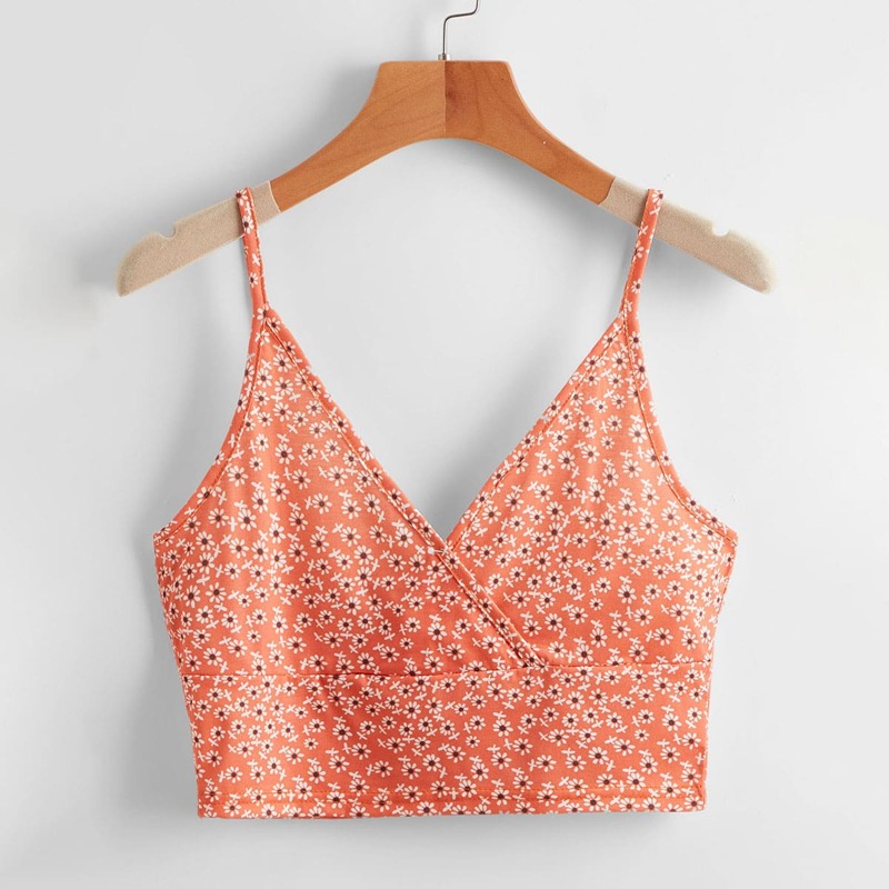 

Ditsy Floral Crop Cami, Orange