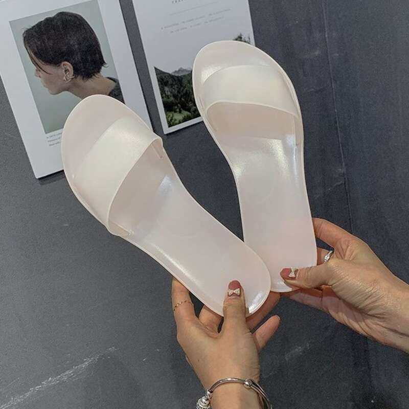 

Solid Slide Sandals, Baby pink