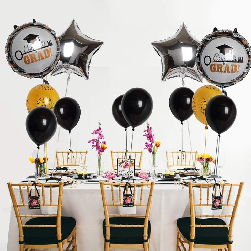 

13pcs Graduation Balloon Set, Multicolor