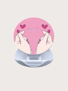 Tay cầm điện thoại bật lên hình trái tim ngón tay - Hồng - Xem 5