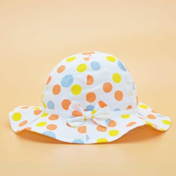 

Baby Bow Knot Decor Bucket Hat, Multicolor
