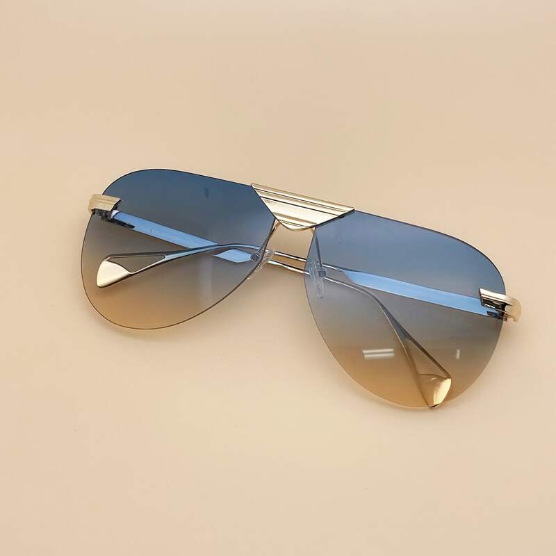 

Ombre Lens Rimless Sunglasses