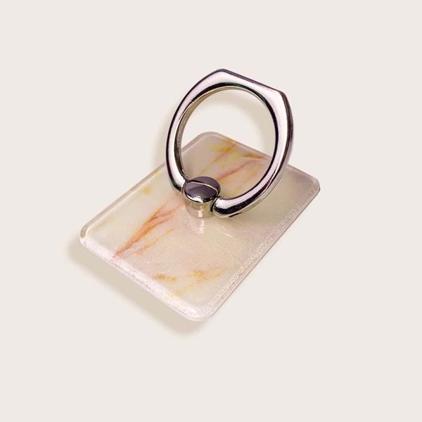 

Marble Pattern Phone Ring Holder, Beige