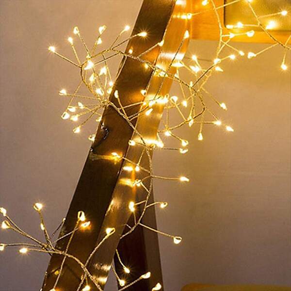 

1pc 1.5m String Light With 50pcs Bulb, Yellow