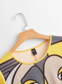 EMERY ROSE Vestido Figuras Casual - Multicolor - Ver 3